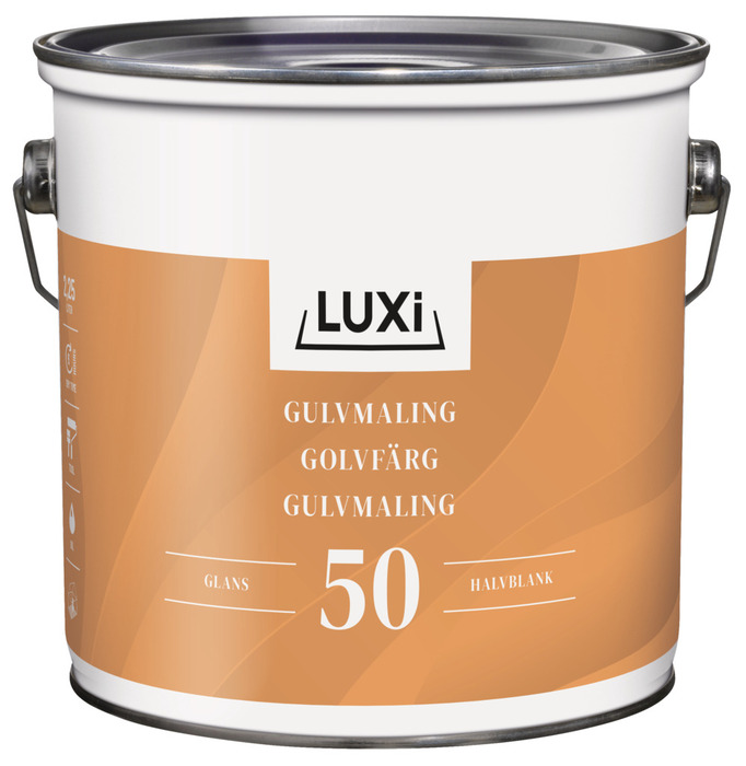 Gulvmaling alkyd pastelgrå 2,25 liter - LUXI®